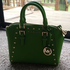 Michael Kors small lime green purse